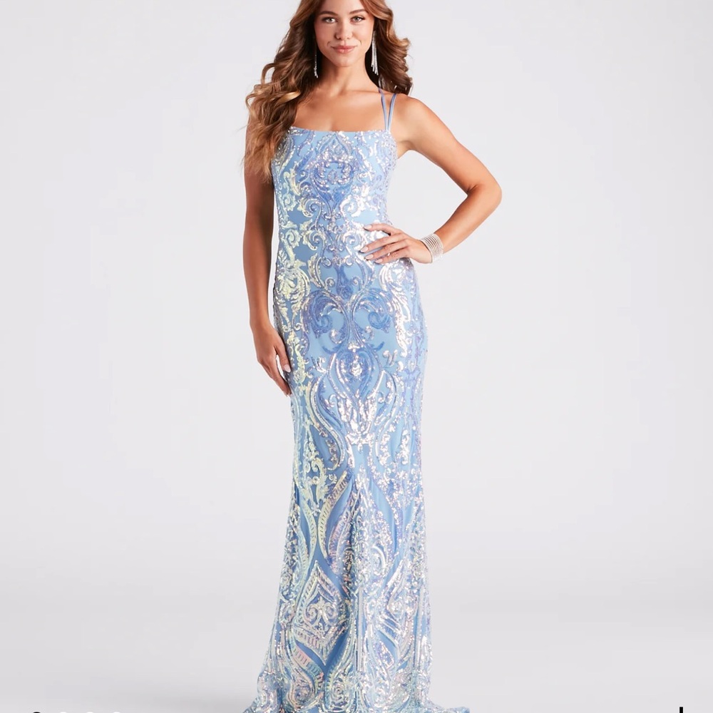 Windsor blue Prom dress